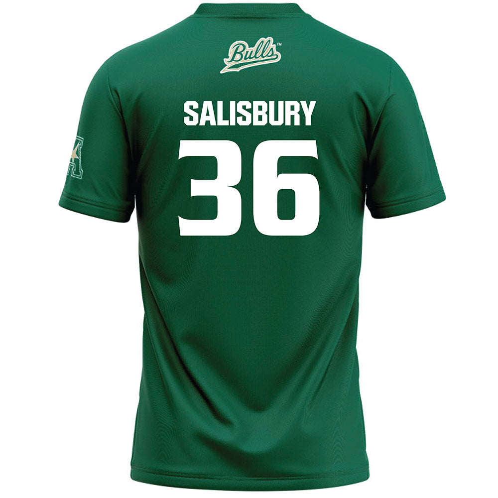 USF - NCAA Women's Lacrosse : Jordan Salisbury - Green Lacrosse Jersey -1