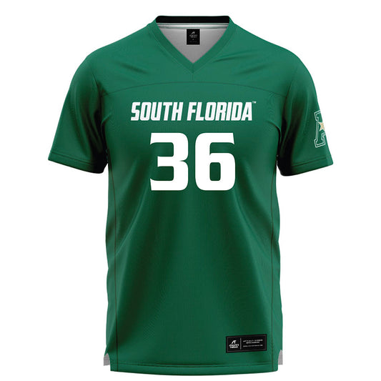 USF - NCAA Women's Lacrosse : Jordan Salisbury - Green Lacrosse Jersey -0