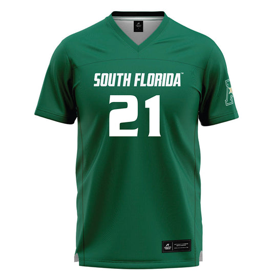 USF - NCAA Women's Lacrosse : Hayden Miller - Green Lacrosse Jersey -0