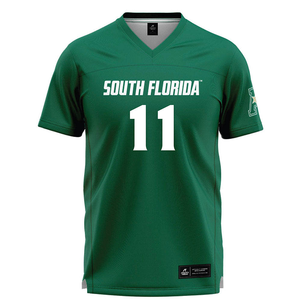 USF - NCAA Women's Lacrosse : Amanda Ettinger - Green Lacrosse Jersey -0