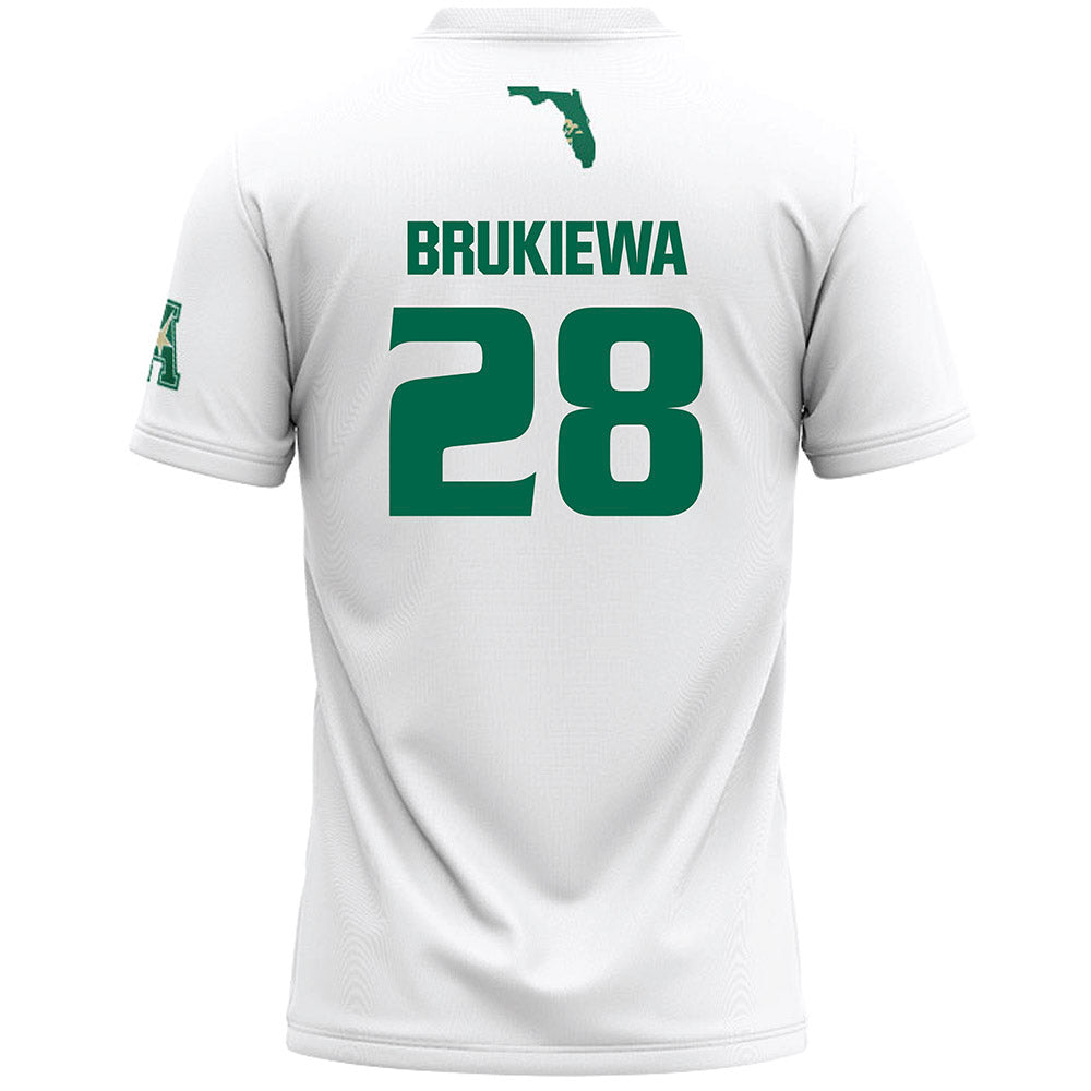 USF - NCAA Women's Lacrosse : Grace Brukiewa - White Lacrosse Jersey -1