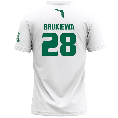 USF - NCAA Women's Lacrosse : Grace Brukiewa - White Lacrosse Jersey -1
