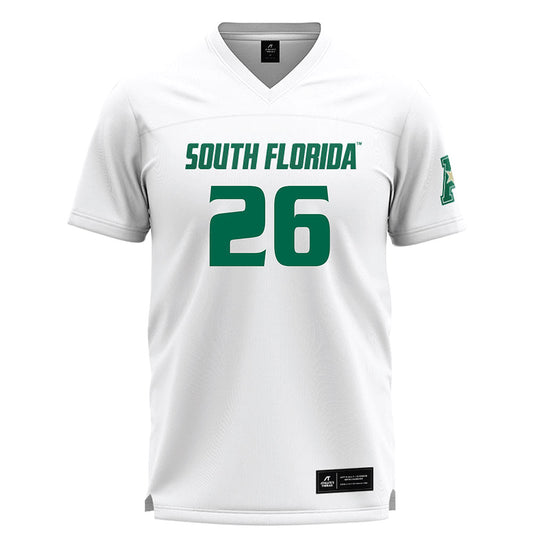 USF - NCAA Women's Lacrosse : Morgan Perry - White Lacrosse Jersey -0