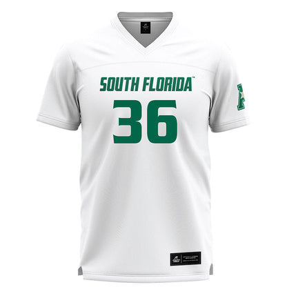 USF - NCAA Women's Lacrosse : Jordan Salisbury - White Lacrosse Jersey -0