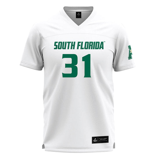 USF - NCAA Women's Lacrosse : Kali Cleary - White Lacrosse Jersey -0