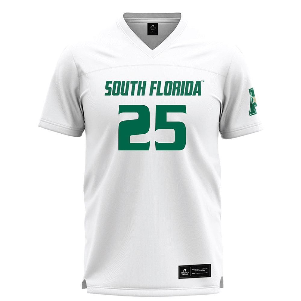 USF - NCAA Women's Lacrosse : Morgan Zimmerman - White Lacrosse Jersey -0