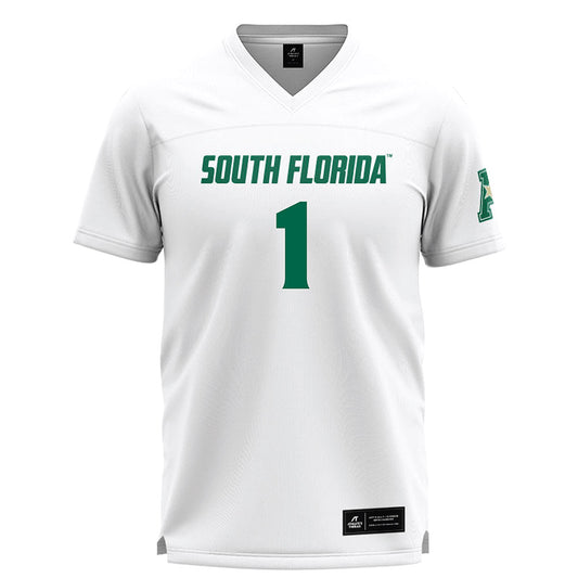USF - NCAA Women's Lacrosse : Elise Grissett - White Lacrosse Jersey -0