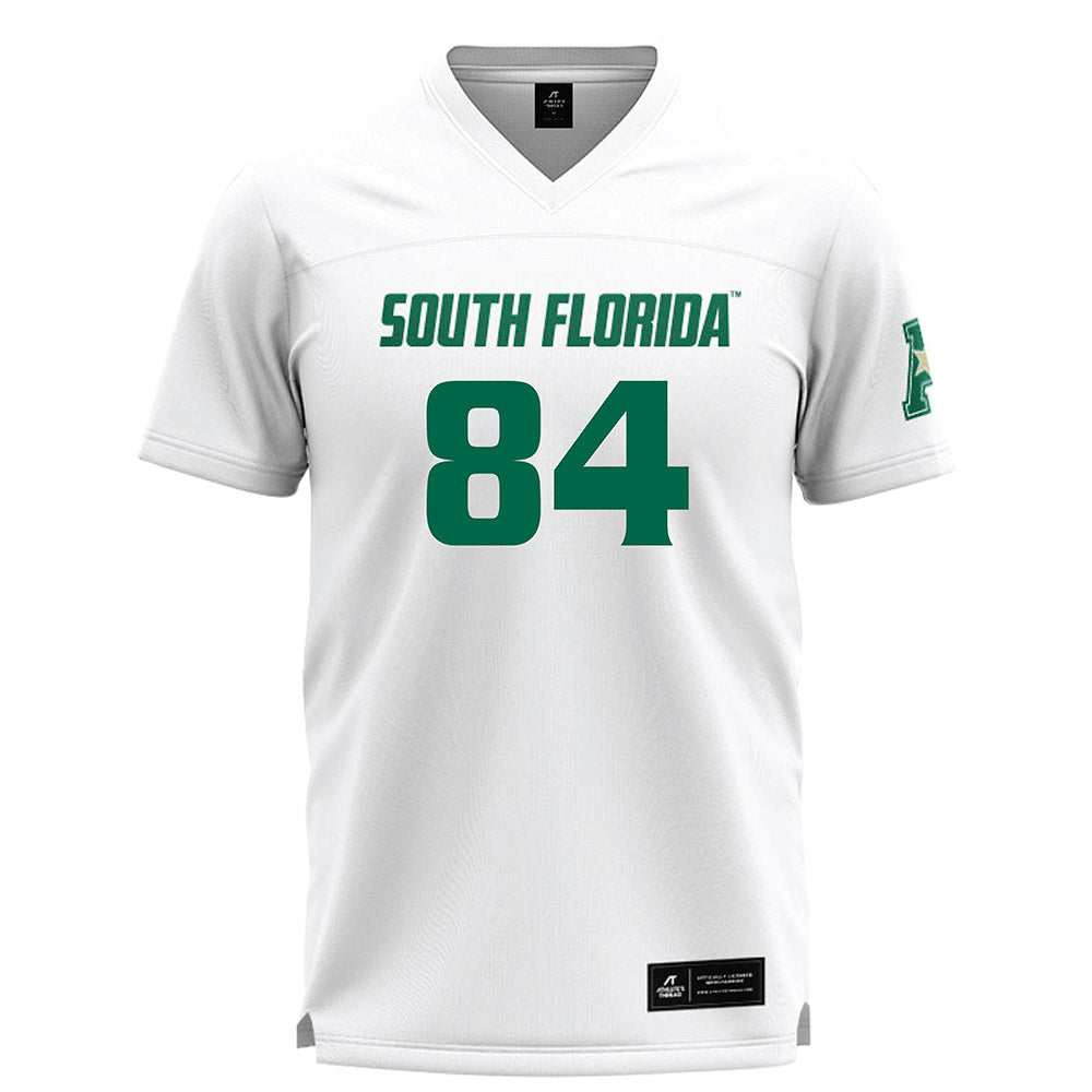 USF - NCAA Women's Lacrosse : Lexi Larsen - White Lacrosse Jersey -0