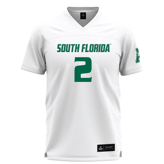 USF - NCAA Women's Lacrosse : Ansley Knor - White Lacrosse Jersey -0