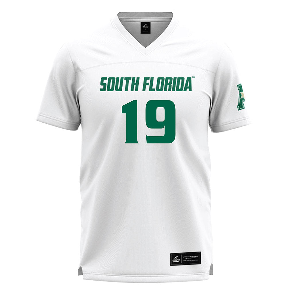 USF - NCAA Women's Lacrosse : Kennedy Ziegler - White Lacrosse Jersey -0
