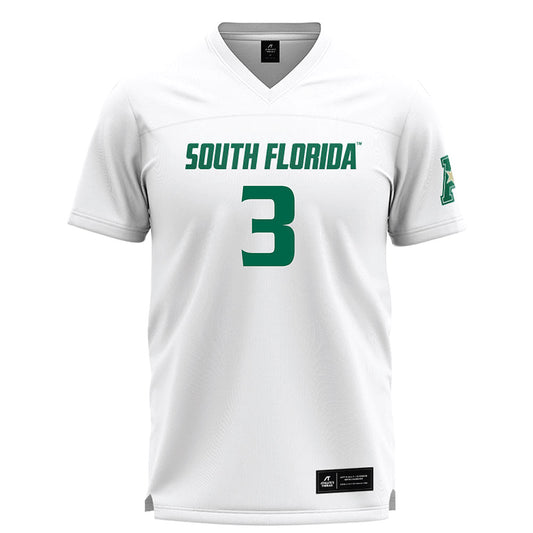 USF - NCAA Women's Lacrosse : Elle Traz - White Lacrosse Jersey -0