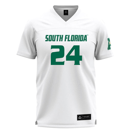 USF - NCAA Women's Lacrosse : Natalie Eastwood - White Lacrosse Jersey -0