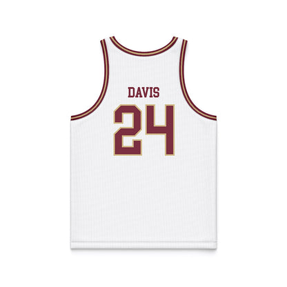 FSU - NCAA Women's Basketball : Pania Davis - White Basketball Jersey-1