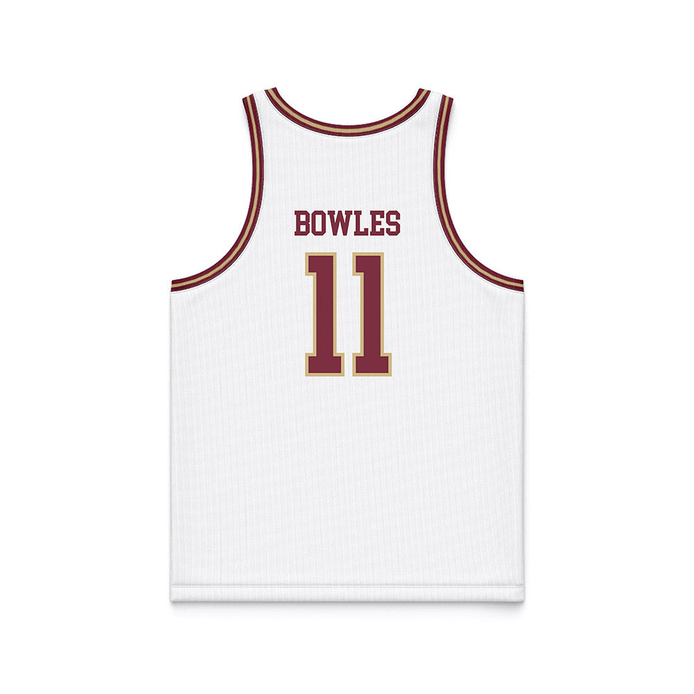 FSU - NCAA Women's Basketball : Sydney Bowles - White Basketball Jersey-1
