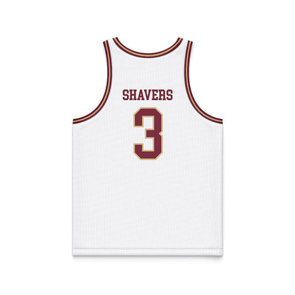 FSU - NCAA Women's Basketball : Jasmine Shavers - White Basketball Jersey-1