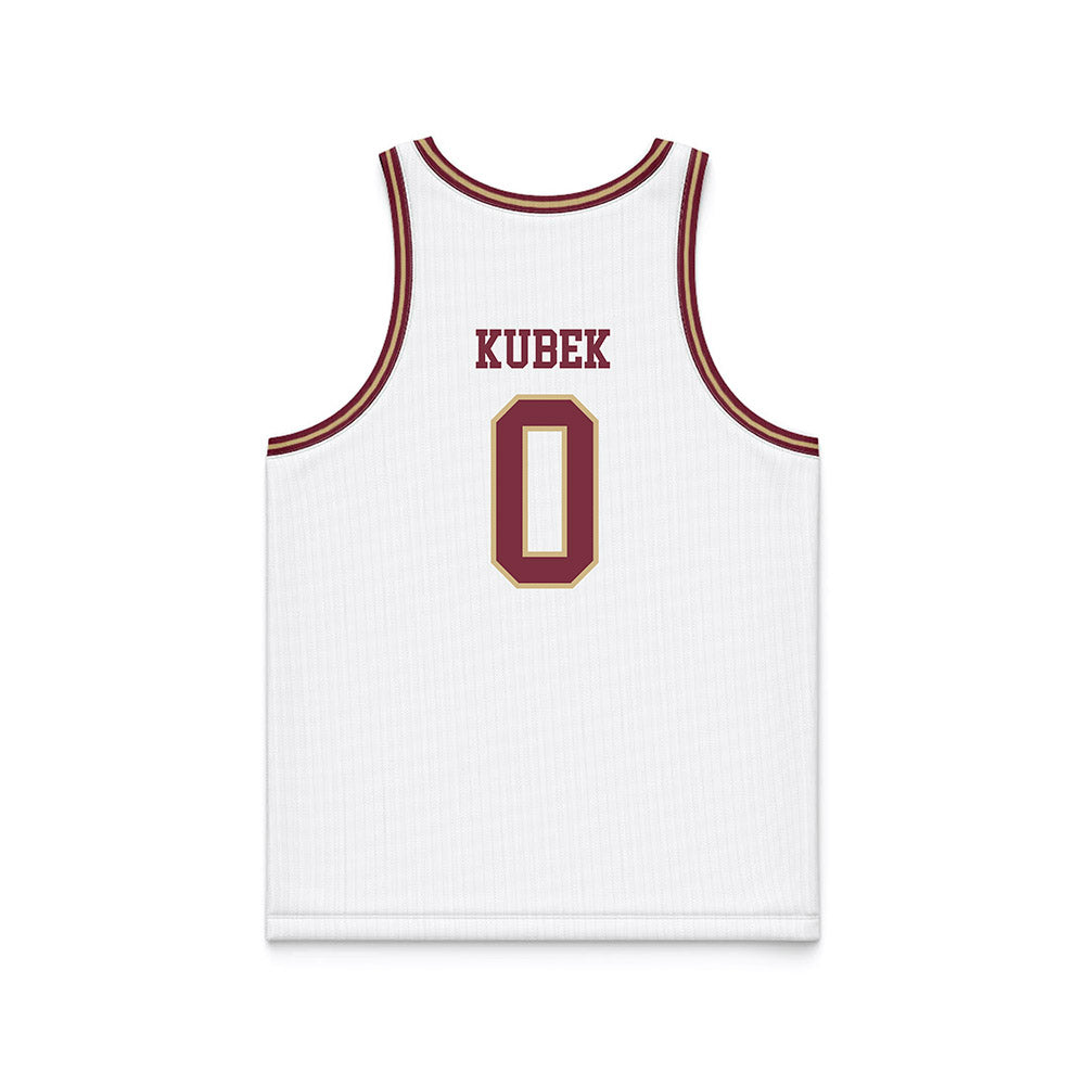 FSU - NCAA Women's Basketball : Allorie Kubek - White Basketball Jersey-1