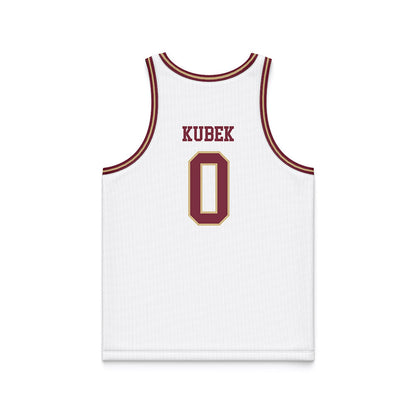 FSU - NCAA Women's Basketball : Allorie Kubek - White Basketball Jersey-1