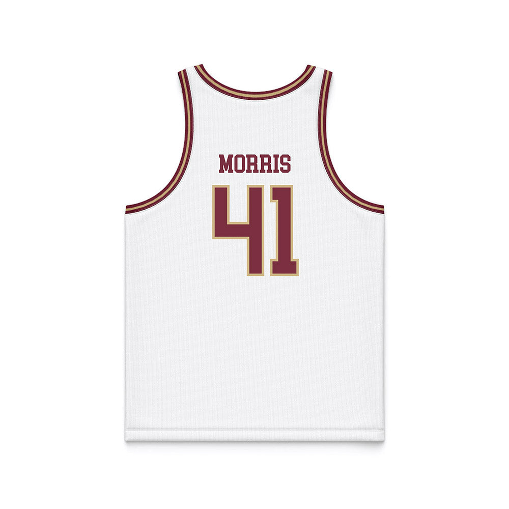 FSU - NCAA Men's Basketball : RJ Morris - White Basketball Jersey-1