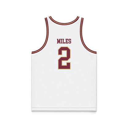 FSU - NCAA Men's Basketball : Cam Miles - White Basketball Jersey-1