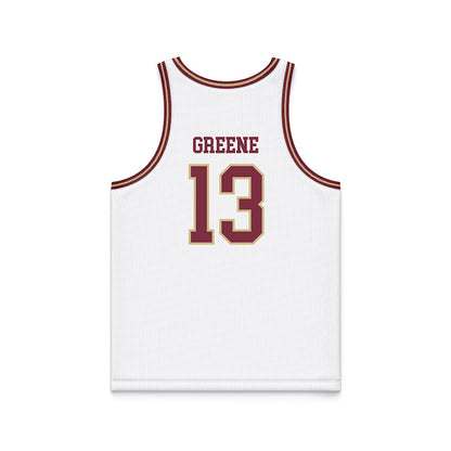 FSU - NCAA Women's Basketball : Tatum Greene - White Basketball Jersey-1