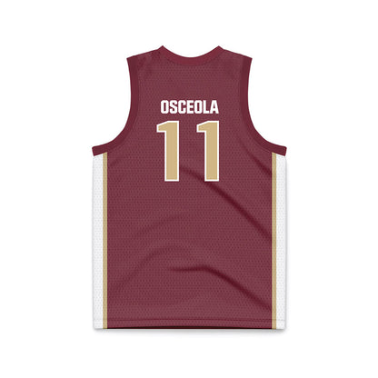 FSU - NCAA Men's Basketball : Xavier Osceola - Garnet Basketball Jersey-1