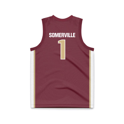 FSU - NCAA Men's Basketball : Martin Somerville - Garnet Basketball Jersey-1