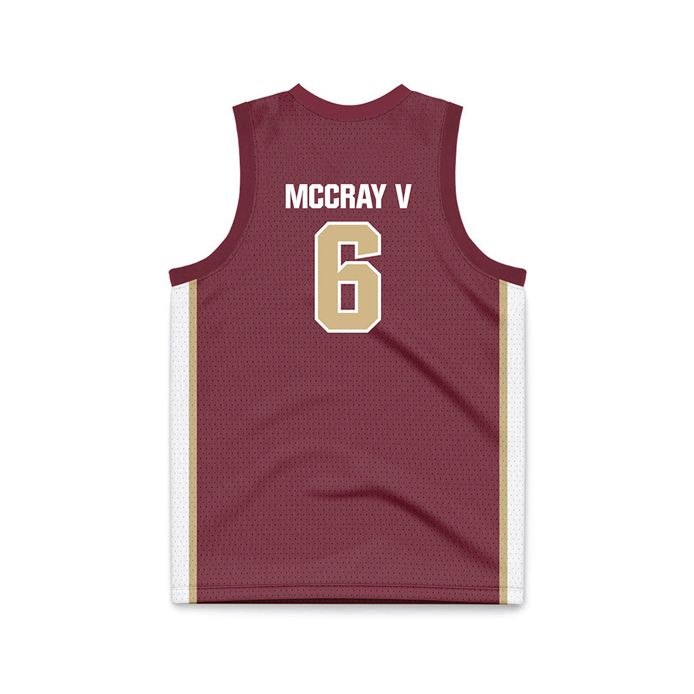 FSU - NCAA Men's Basketball : Robert McCray V - Garnet Basketball Jersey-1