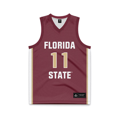 FSU - NCAA Men's Basketball : Xavier Osceola - Garnet Basketball Jersey-0
