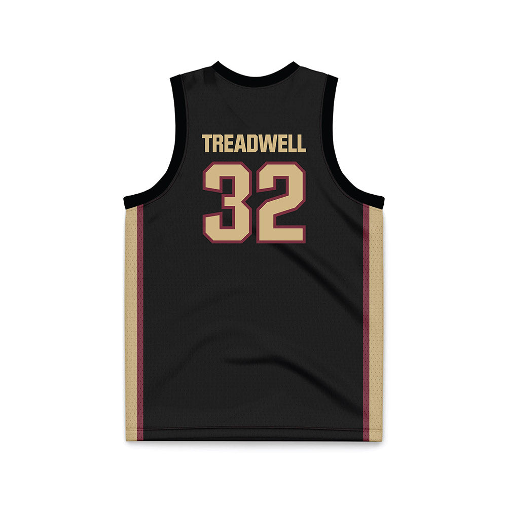 FSU - NCAA Women's Basketball : Avery Treadwell - Black Basketball Jersey-1