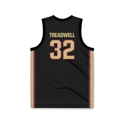 FSU - NCAA Women's Basketball : Avery Treadwell - Black Basketball Jersey-1