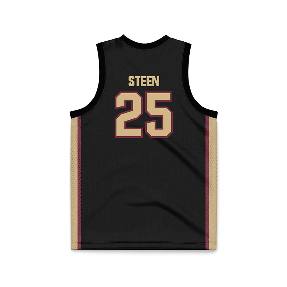 FSU - NCAA Men's Basketball : Alex Steen - Black Basketball Jersey-1