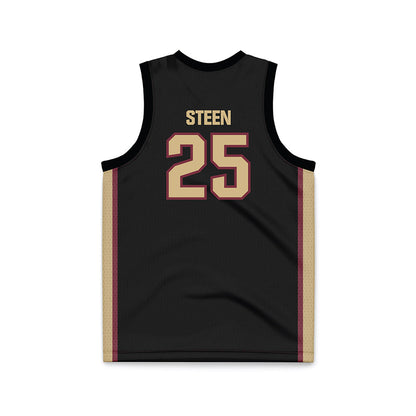 FSU - NCAA Men's Basketball : Alex Steen - Black Basketball Jersey-1