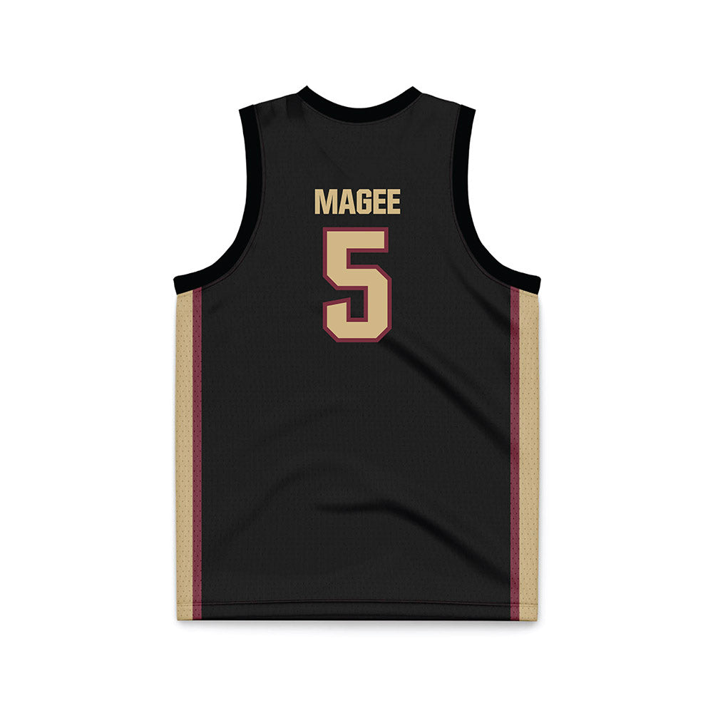 FSU - NCAA Men's Basketball : Kobe MaGee - Black Basketball Jersey-1