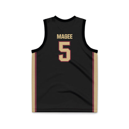 FSU - NCAA Men's Basketball : Kobe MaGee - Black Basketball Jersey-1