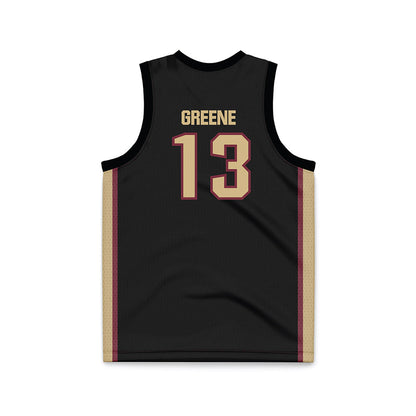 FSU - NCAA Women's Basketball : Tatum Greene - Black Basketball Jersey-1
