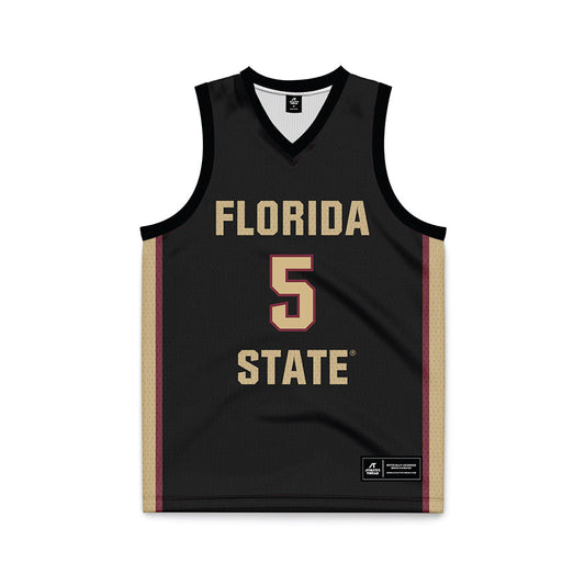 FSU - NCAA Men's Basketball : Kobe MaGee - Black Basketball Jersey-0