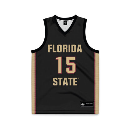 FSU - NCAA Women's Basketball : Sole Williams - Black Basketball Jersey-0