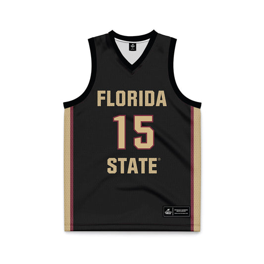 FSU - NCAA Women's Basketball : Sole Williams - Black Basketball Jersey-0