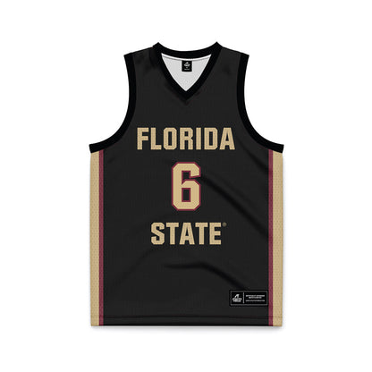 FSU - NCAA Men's Basketball : Robert McCray V - Black Basketball Jersey-0
