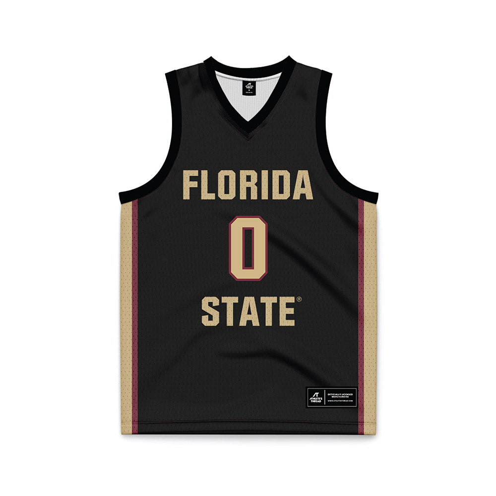 FSU - NCAA Women's Basketball : Allie Kubek - Black Basketball Jersey-0