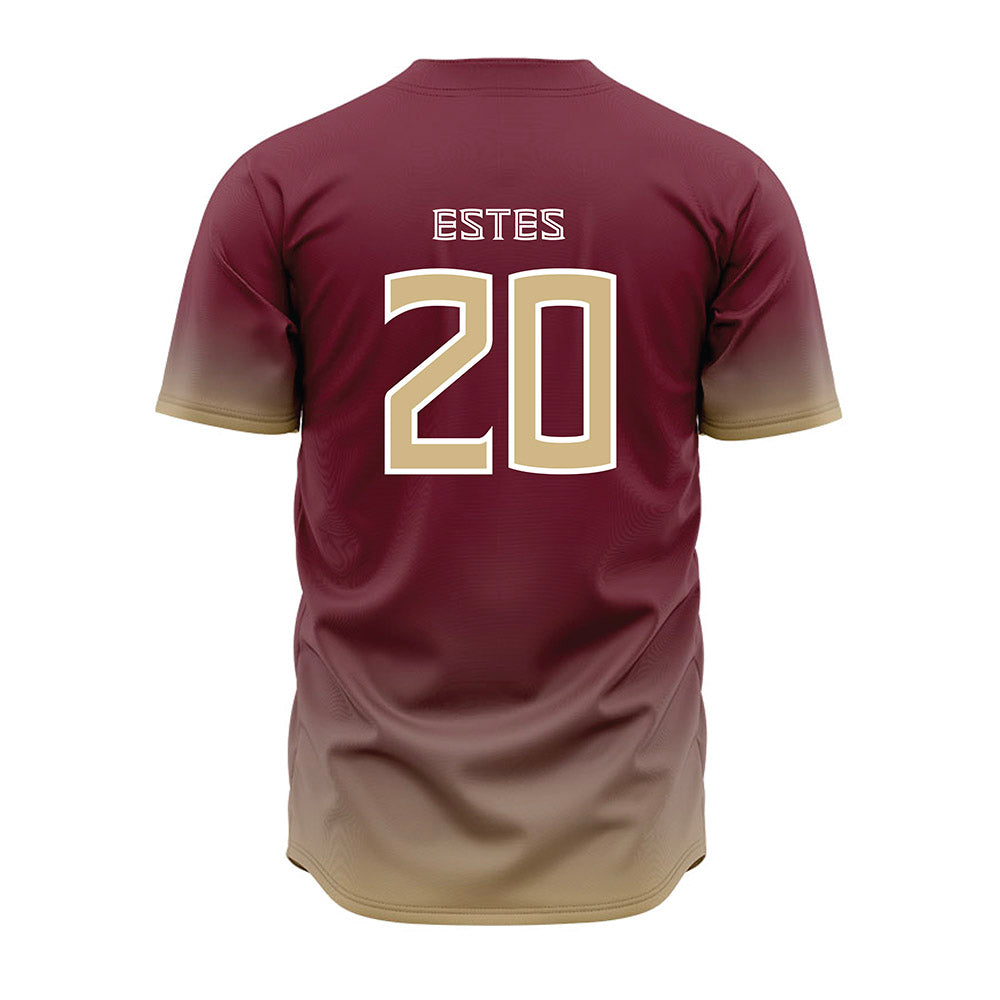 FSU - NCAA Baseball : Jace Estes - Garnet Jersey-1