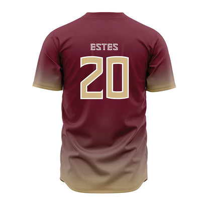 FSU - NCAA Baseball : Jace Estes - Garnet Jersey-1