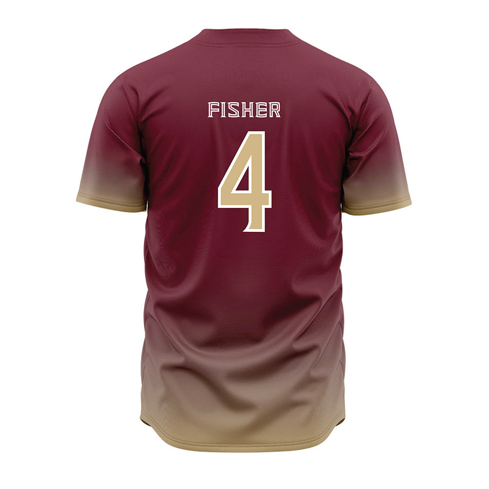 FSU - NCAA Baseball : Cal Fisher - Garnet Jersey-1
