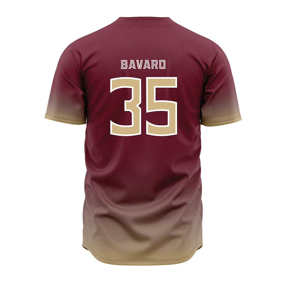 FSU - NCAA Baseball : Will Bavaro - Garnet Jersey-1