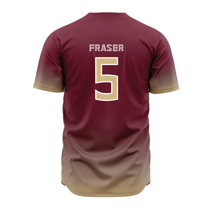 FSU - NCAA Baseball : Gabe Fraser - Garnet Jersey-1