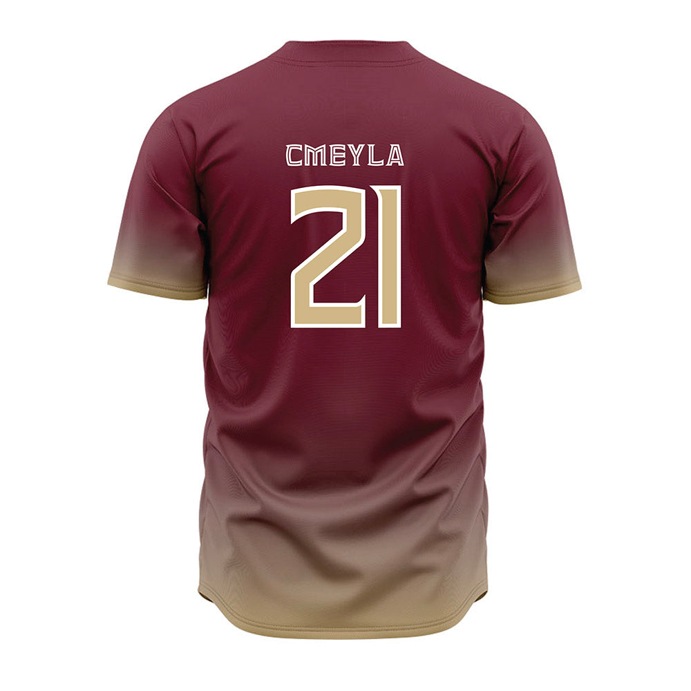FSU - NCAA Baseball : Nathan Cmeyla - Garnet Jersey-1