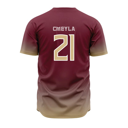 FSU - NCAA Baseball : Nathan Cmeyla - Garnet Jersey-1