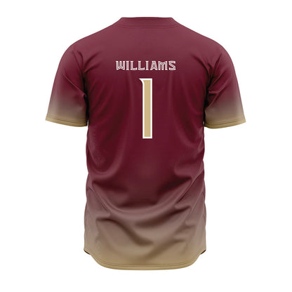 FSU - NCAA Baseball : Chase Williams - Garnet Jersey-1