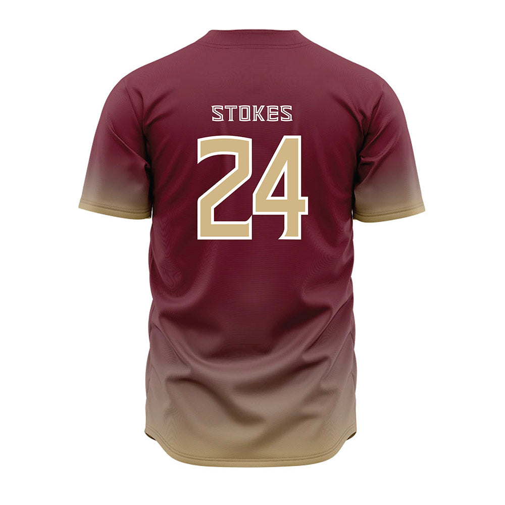 FSU - NCAA Baseball : Cole Stokes - Garnet Jersey-1