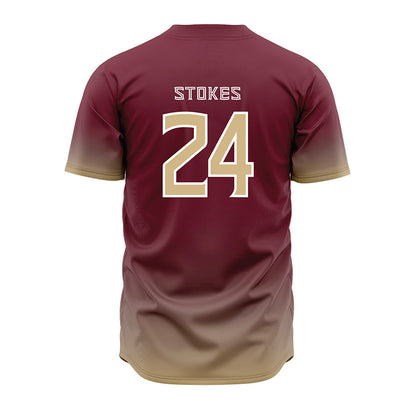 FSU - NCAA Baseball : Cole Stokes - Garnet Jersey-1